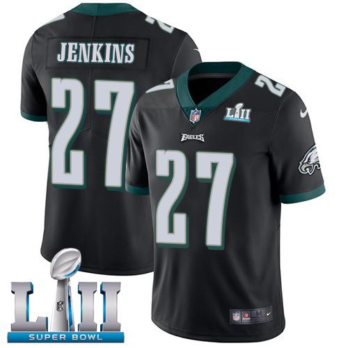 Men Philadelphia Eagles #27 Jenkins Black Limited 2018 Super Bowl NFL Jerseys->youth nfl jersey->Youth Jersey